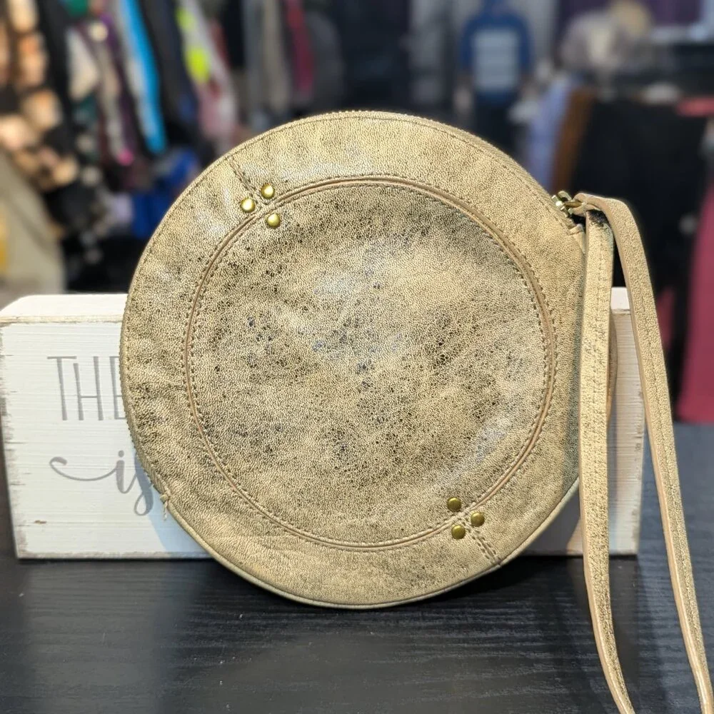 Jerome Dreyfuss Round Leather Wristlet - Picture 2 of 6